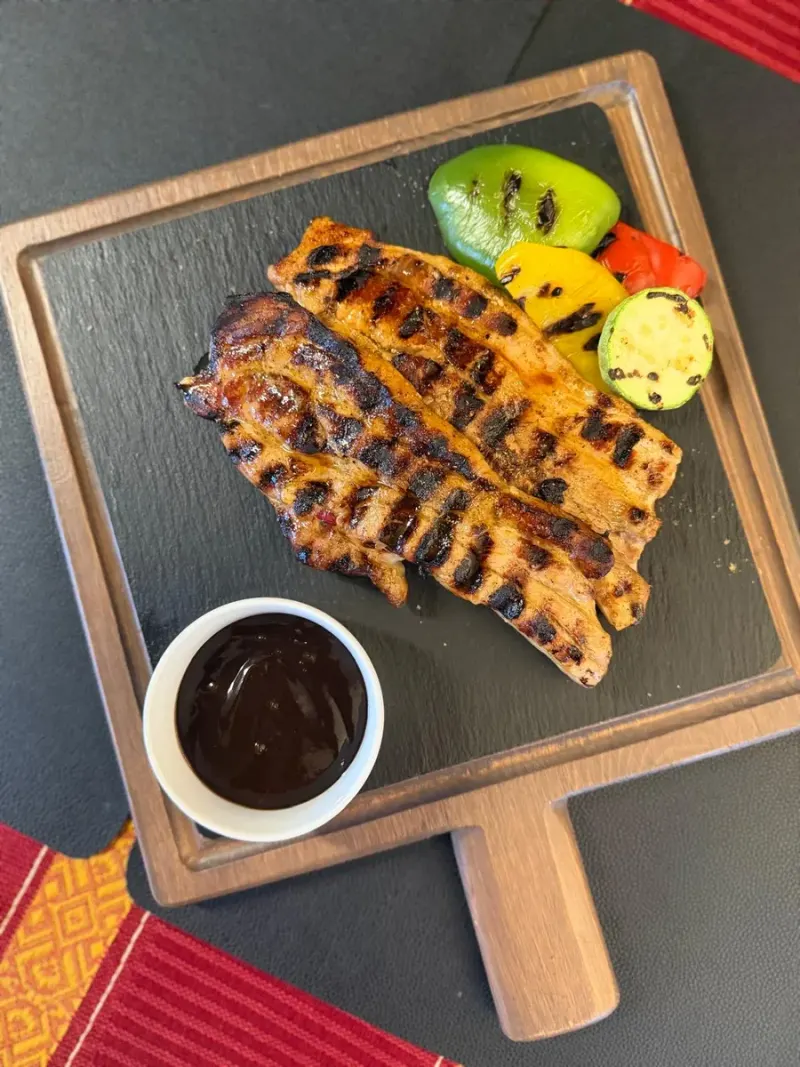 Costillas de cerdo a la plancha