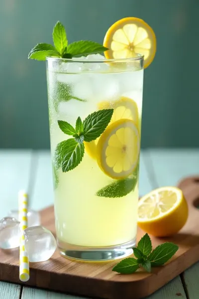 Limonada casera de limón