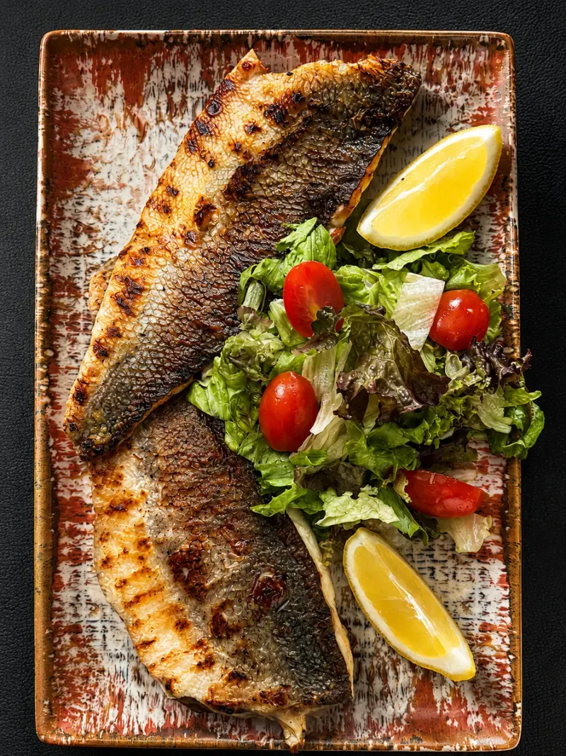 Filete de lubina a la plancha