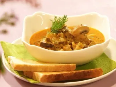 Salsa cremosa de champiñones