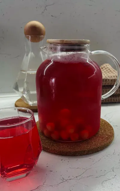 Compota casera de frutas